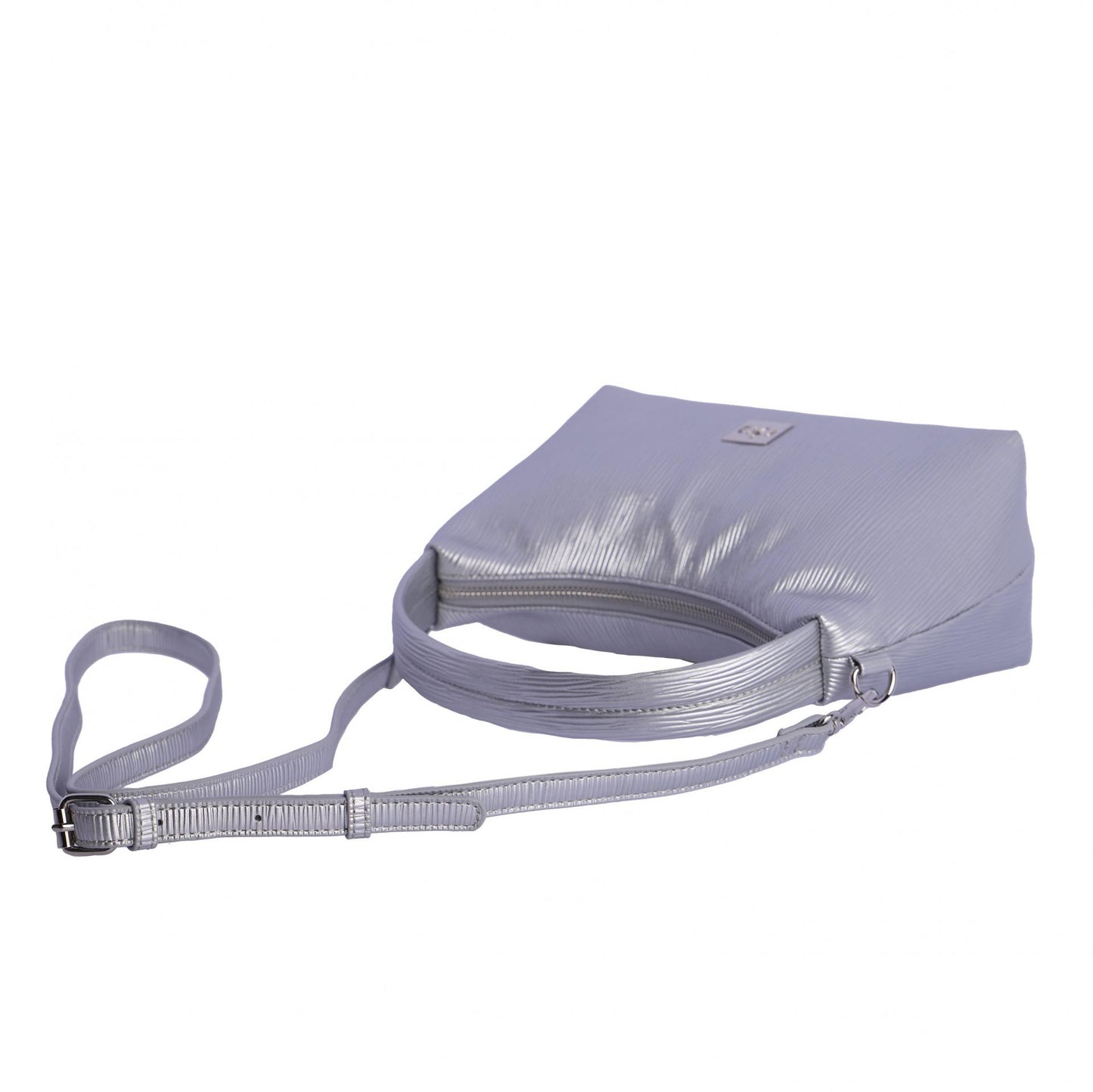 Bolso de mano y bandolera don algodon plata QV7874 009