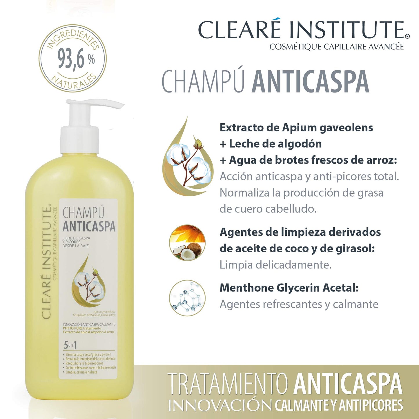 Champú anticaspa Cleare